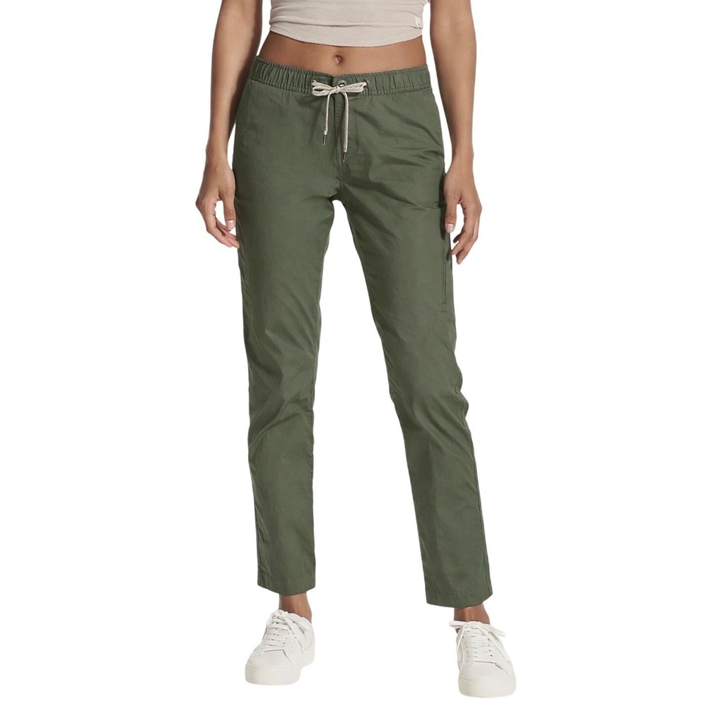 Vuori Ripstop Utility Pants Olive‎ Green With Drawstring Size XS